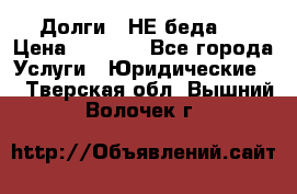 Долги - НЕ беда ! › Цена ­ 1 000 - Все города Услуги » Юридические   . Тверская обл.,Вышний Волочек г.